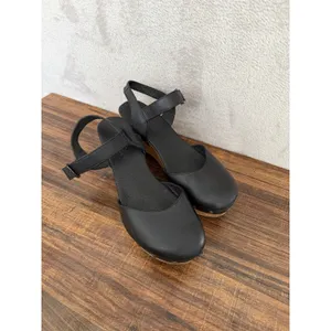 Five Worlds by Cordani Black Platform Wood Sole Studded Clogs Size 9 US 40 thumbnail 3