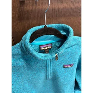 Patagonia‎ Better Sweater 1/4 zip pullover fleece teal women's Medium thumbnail 3