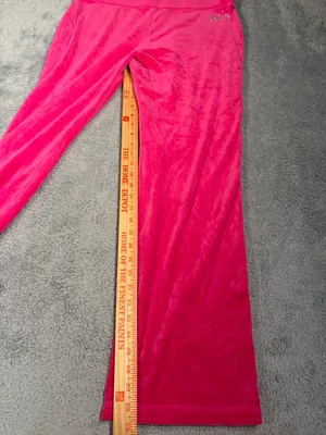 Juicy couture large Pink Velour sweatpants thumbnail 3