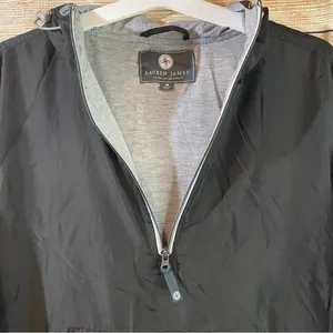 Lauren James hooded waterproof windbreaker drawstring jacket women Size Medium thumbnail 12