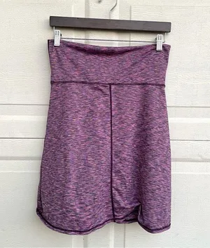 PrAna Womens Skort Purple Space Dye Leanne Performance Fold Over Waist Small thumbnail 1