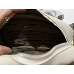 Bowling Bag Women Small Cream Brown New ARM Embossed‎ Crossbody Handbag thumbnail 6