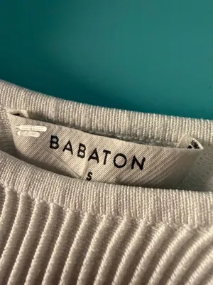 Babaton Sculpt Knit Ribbed Top White Size Small thumbnail 3