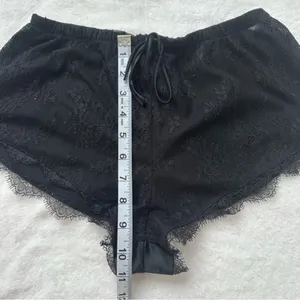 Victoria’s Secret lace black mini pajama shorts​ in size xs thumbnail 6