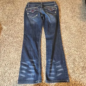 Cruel Denim Blake Womens 30/9S Dark Wash Embroidered Bootcut Jeans‎ CB41754071 thumbnail 7
