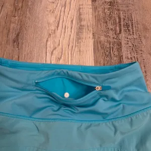 Lululemon blue speed up shorts size 2 thumbnail 5