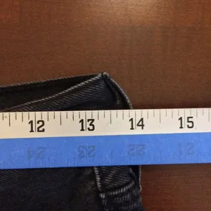 Levi’s 501 raw hem black buttonfly shorts 26 jorts thumbnail 3