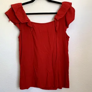 5/$25 Maurices‎ Ruffle Blouse in Red thumbnail 3