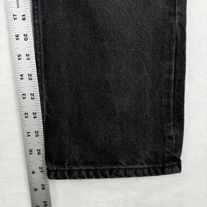 Reformation Jeans Womens Size 26 Black High Rise Button Fly Straight Leg Denim‎ thumbnail 7