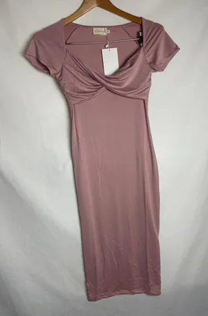 Mauve Midi Dress Pink thumbnail 5