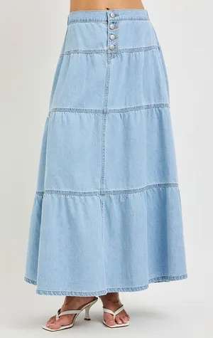 RISEN High Rise‎ Ruffle Long Skirts thumbnail 1