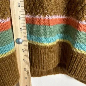 Hurley ladies pullover cozy argyle‎ crewneck sweater size medium thumbnail 8
