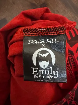 Dolls Kill x Emily the Strange Age of Strange Mini Dress L NWOT thumbnail 8