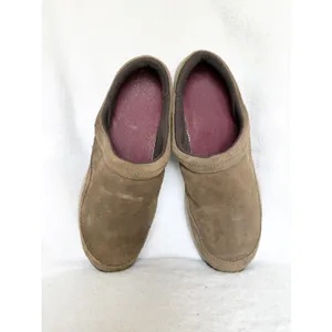 Merrell Leather Slip On Dark Earth Clog Mule Shoes Womens Size 10 thumbnail 2