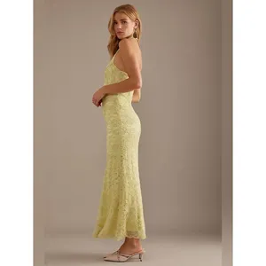 Anthropologie Bardot Evana Lace Halter Midi Dress thumbnail 2