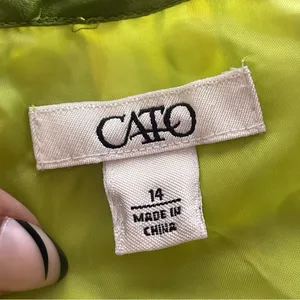 CATO | Green Polka Dot Midi Dress Sz 14 thumbnail 7