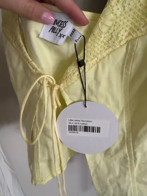 Princess Polly Little Lambs Top Lemon thumbnail 3