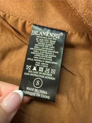 Blank NYC Suede & Leather Mixed Media Drape Front Jacket in Cognac Brown Size Sm thumbnail 9