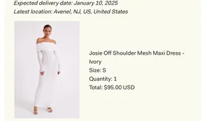 White Meshki Dress Maxi thumbnail 3