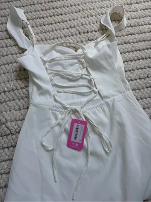 Edikted Cristina Ruffle Flare Mini Dress thumbnail 6