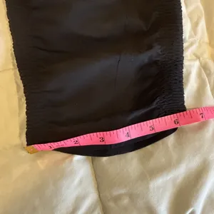 Athleta Black Drawstring Elastic Waist Pants With Pockets Size 8 thumbnail 3