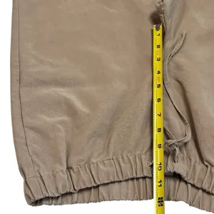 The Group Babaton‎ Drawstring Twill Crop Pants Tan Comfort Capsule Preppy M thumbnail 11