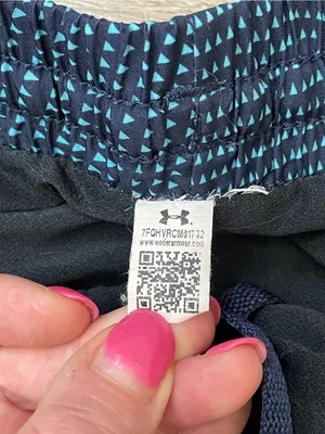 Under Armour Running Shorts Women’s Size M Navy Blue Pockets Brief Lined thumbnail 8