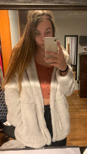 Old Navy Fuzzy Coat thumbnail 1