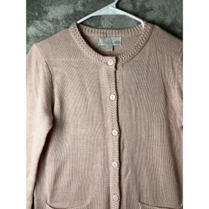 Soft Girl Blush Pink Knit Cardigan Button‎ Front Cottagecore Coquette Kawaii NEW thumbnail 2