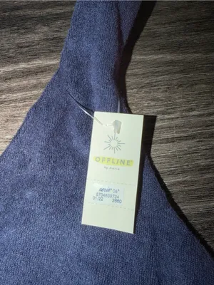 aerie Soft Terry Bralette - navy blue thumbnail 2