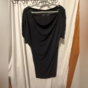 Free People- We the Free- Take It Easy Tunic Tee in Black Size Large thumbnail 4