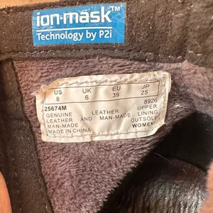 Timberland Womens Stratham Ankle Boots Block Heel Brown Leather Lug Sole thumbnail 8