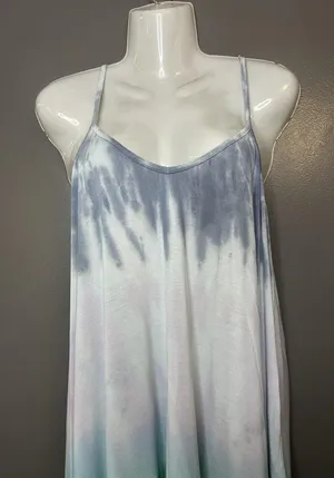 Raviya Dress Womens Medium Multicolor Tie Dye Hi Low Maxi Sundress Boho Beach thumbnail 1