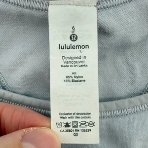 Lululemon Ebb to Train Sports Bra Medium Support C/D‎ Cup Stargaze Gray Women 6 thumbnail 4
