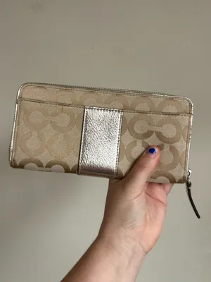COACH Julia Op Art Signature Accordion Full Size Wallet thumbnail 6