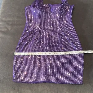 Women’s Purple Fully Sequined Short Prom Party Dress Halter Neck Size 8 NEW thumbnail 10