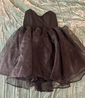 Lucy in the Sky Corset Baby Doll Dress in Black thumbnail 1