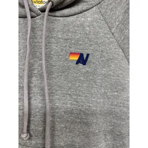 Aviator Nation Velvet Striped Pullover‎ Hoodie Gray Size Small thumbnail 10