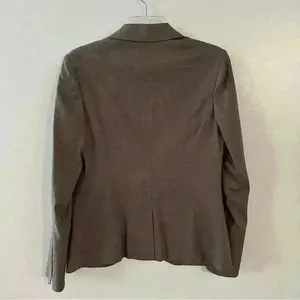 Eddie Bauer Blazer Wool‎ Blend Womens Size 2 Brown Casual Formal Timeless thumbnail 12