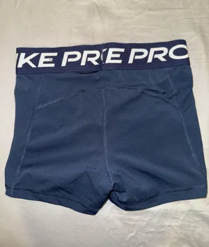 Nike Pro Spandex Dri-Fit Shorts Blue 3" Navy thumbnail 2