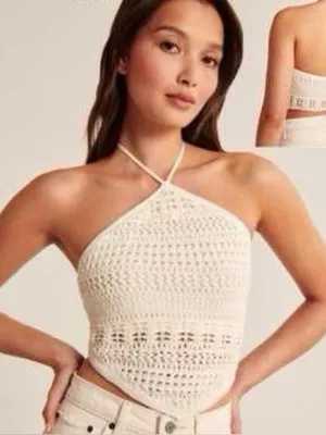 Abercrombie & Fitch crochet top thumbnail 4