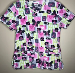 Scrubstar Breast Cancer Awareness Scrubs Top thumbnail 1
