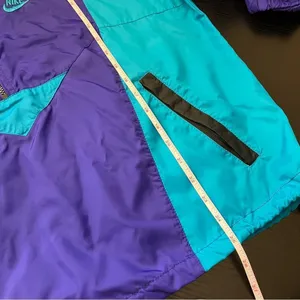Vintage Nike Windbreaker Purple Blue Medium‎ Gray Tag thumbnail 14