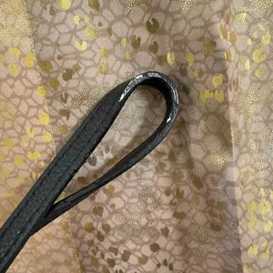 Michael Kors Black Gold Logo Pebble Leather Clutch Wristlet Zip Bag thumbnail 5