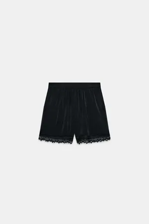 Zara Black Lace Shorts thumbnail 2
