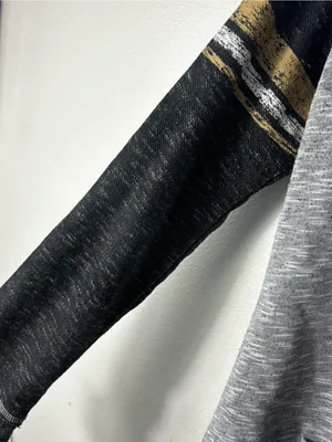 Majestic New Orleans Saints Black & Gray Fan Fashion Hoodie (L) thumbnail 6