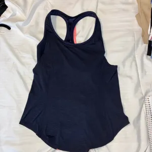 Athleta Hullabraloo Tank‎ Support Top Racerback Shelf Bra Athletic Navy Blue-32D thumbnail 4