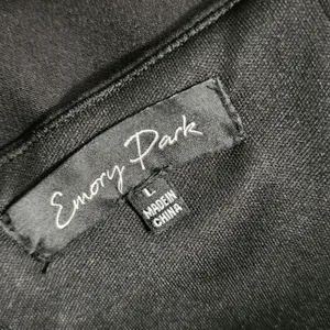 Emory Park Womens Sleek Mini Party‎ Dress Black Ostrich Feather Trim Bodycon L thumbnail 6