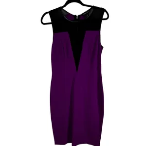 Kenneth Cole 'Eleanore' ~ Purple Illusion Mesh Party /‎ Cocktail Dress Sz 6 thumbnail 16