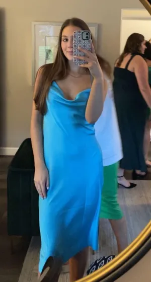 Blue Midi Dress thumbnail 2